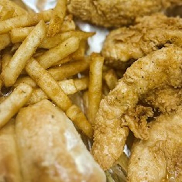 Chicken Strips Dinner.