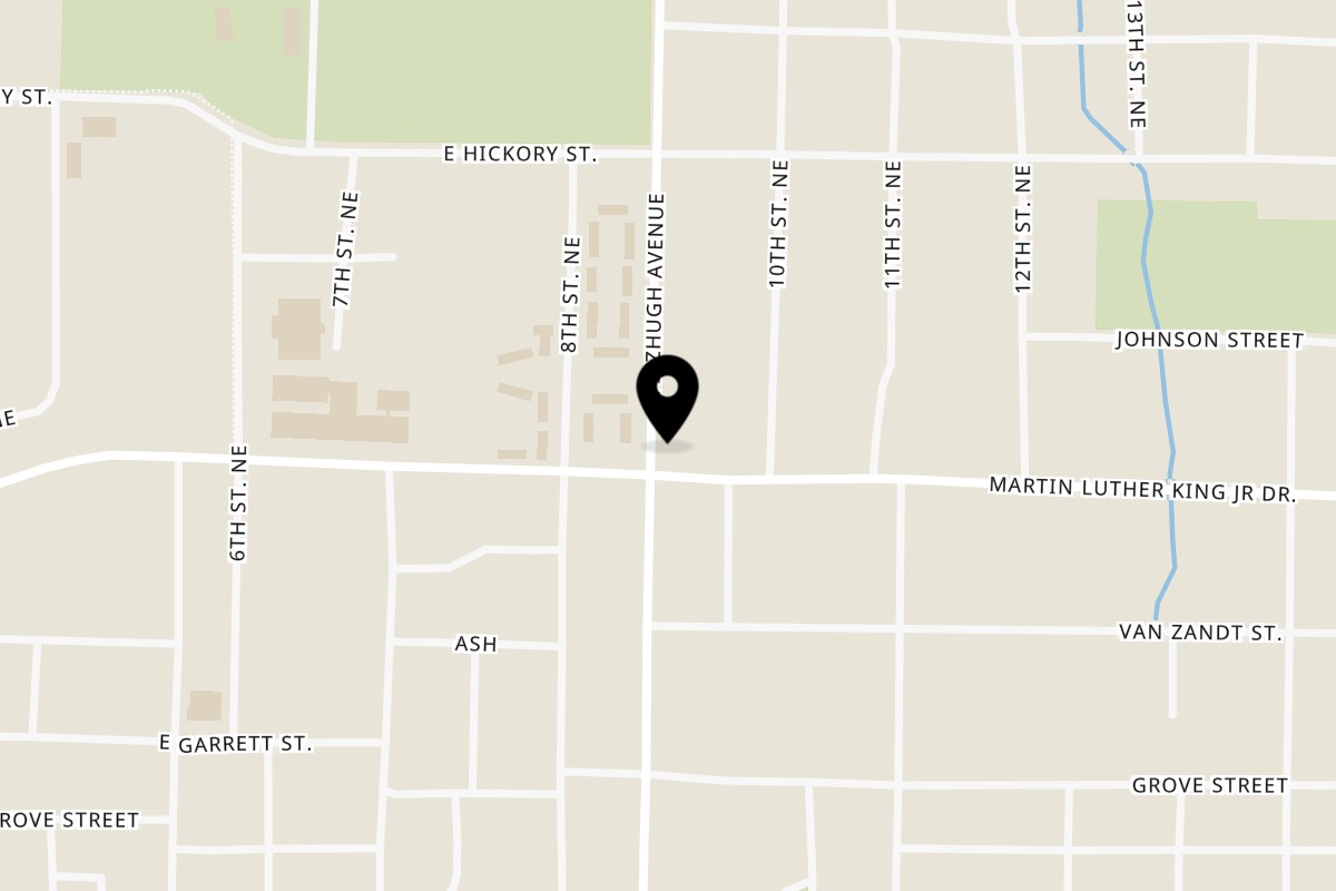 Map showing the location of Harlem Nights Scratch Kitchen on 1320 Fitzhugh Avenue in Paris